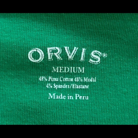 Orvis green cotton classic short sleeve top-Size M - Picture 5 of 5